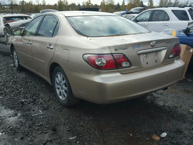 JTHBF30G120014870 - 2002 LEXUS ES 300 GOLD photo 3