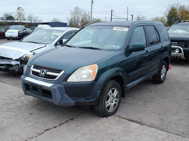 SHSRD78882U000453 - 2002 HONDA CR-V GREEN photo 2