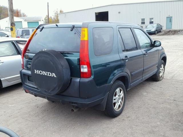 SHSRD78882U000453 - 2002 HONDA CR-V GREEN photo 4