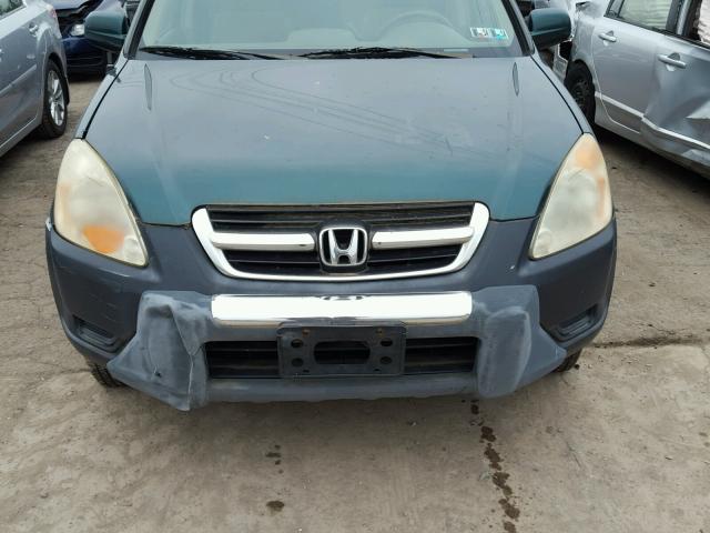 SHSRD78882U000453 - 2002 HONDA CR-V GREEN photo 7