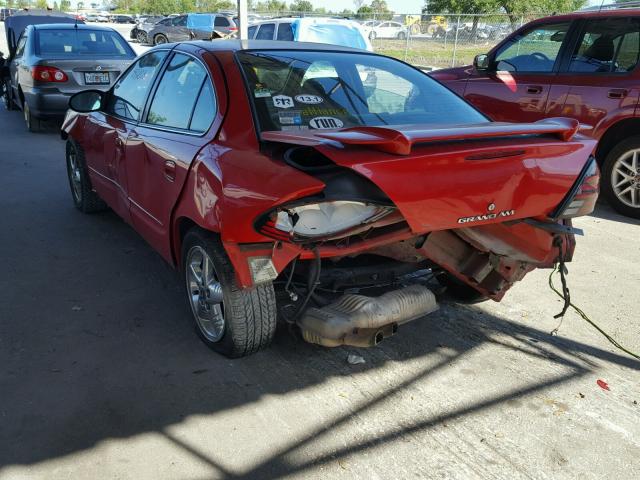 1G2NF52EX3C186969 - 2003 PONTIAC GRAND AM S RED photo 3