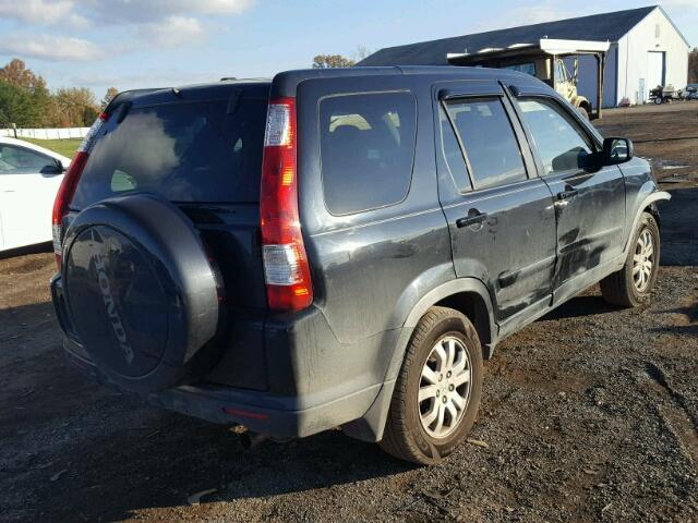 JHLRD78976C052789 - 2006 HONDA CR-V SE BLACK photo 4