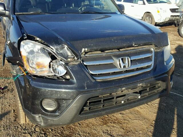 JHLRD78976C052789 - 2006 HONDA CR-V SE BLACK photo 9