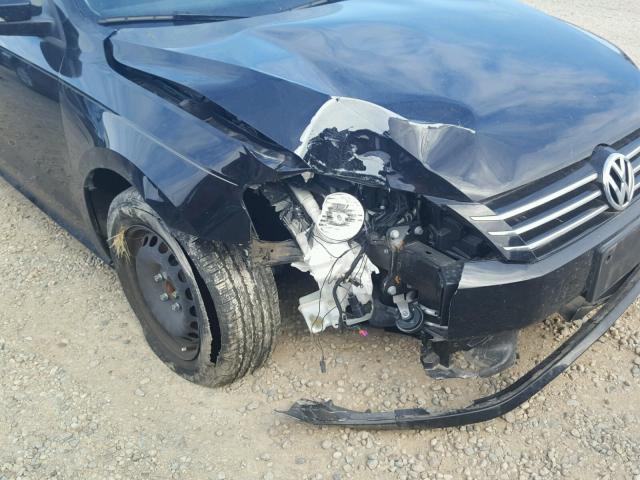 1VWAS7A36EC115981 - 2014 VOLKSWAGEN PASSAT S أسود صورة 9