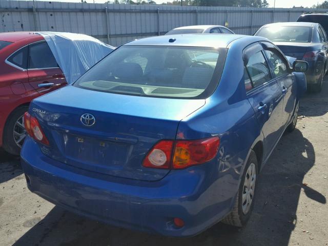 2T1BU4EEXAC264391 - 2010 TOYOTA COROLLA BLUE photo 4