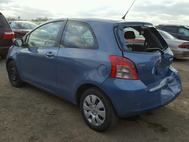 JTDJT923475083954 - 2007 TOYOTA YARIS BLUE photo 3