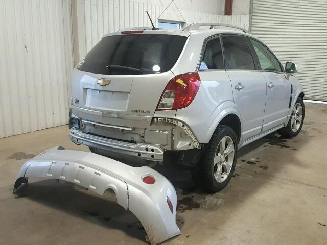 3GNAL4EKXES619791 - 2014 CHEVROLET CAPTIVA LT SILVER photo 4