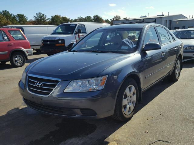 5NPET46C09H572224 - 2009 HYUNDAI SONATA GLS BLUE photo 2