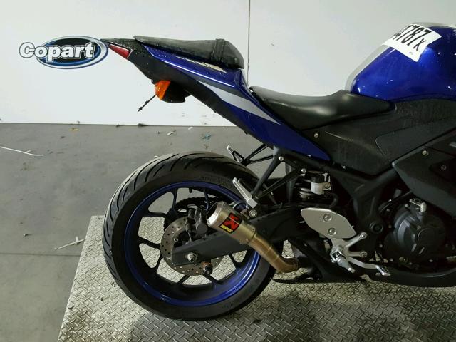 MH3RH06Y6FK001097 - 2015 YAMAHA YZFR3 BLUE photo 6