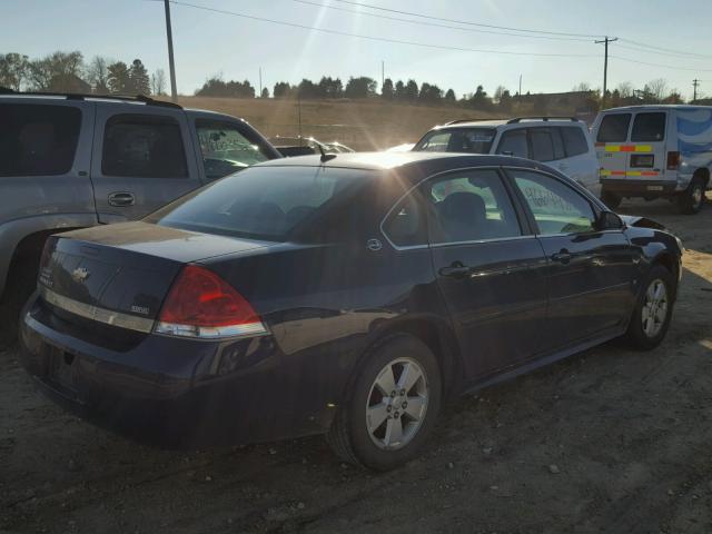 2G1WT57K791173935 - 2009 CHEVROLET IMPALA 1LT BLUE photo 4