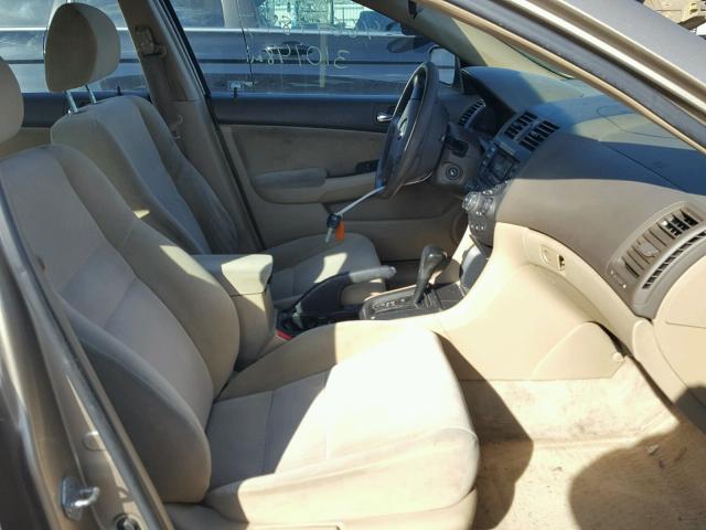 1HGCM56374A028783 - 2004 HONDA ACCORD LX TAN photo 5