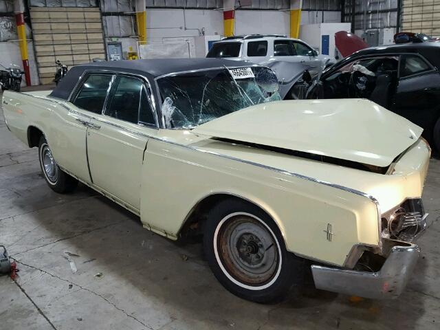 6Y82G422722 - 1966 LINCOLN CONTINENTL YELLOW photo 1