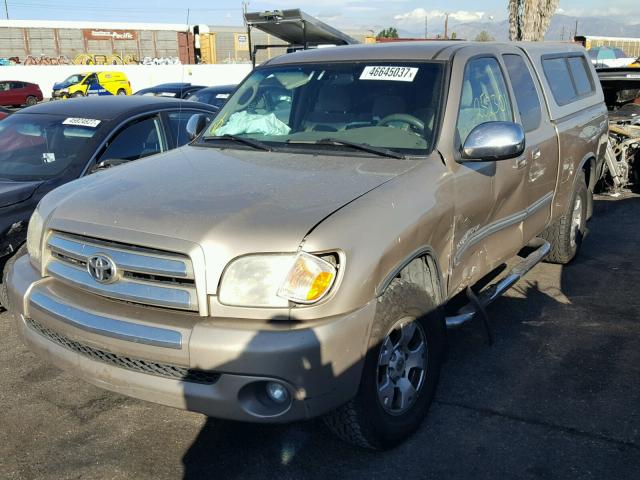 5TBRU34195S448685 - 2005 TOYOTA TUNDRA ACC GOLD photo 2