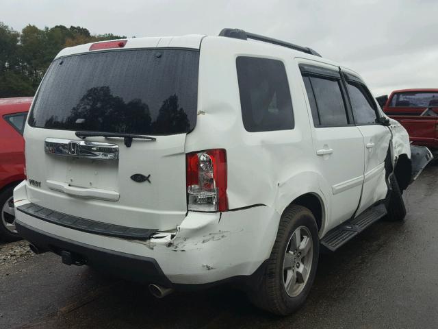 5FNYF38579B022983 - 2009 HONDA PILOT EXL WHITE photo 4