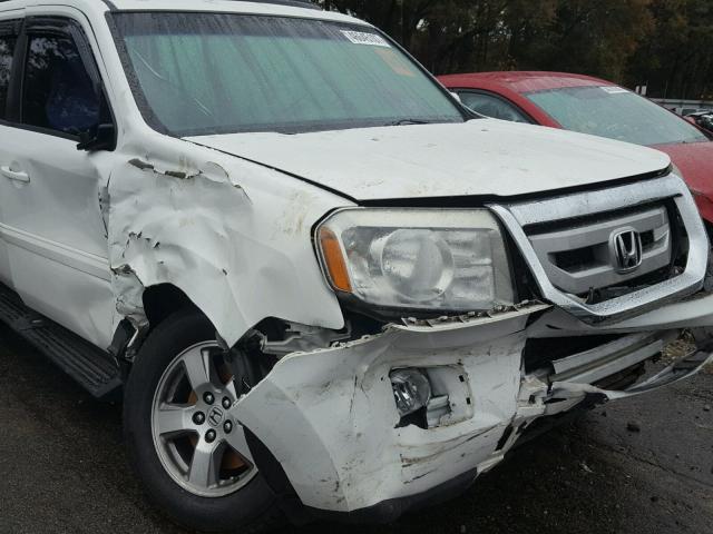 5FNYF38579B022983 - 2009 HONDA PILOT EXL WHITE photo 9