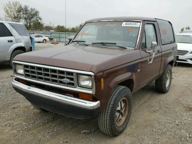 1FMCU12T7JUA38068 - 1988 FORD BRONCO II BROWN photo 2