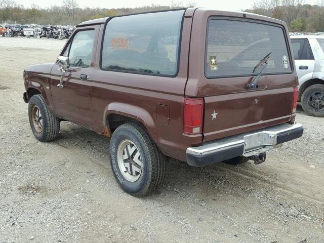 1FMCU12T7JUA38068 - 1988 FORD BRONCO II BROWN photo 3