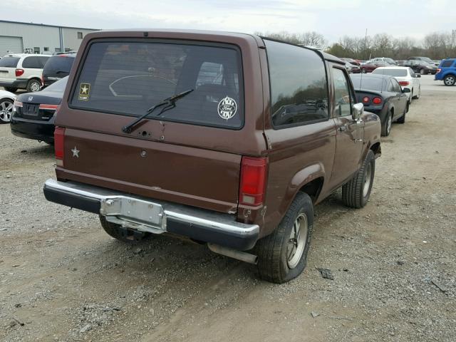 1FMCU12T7JUA38068 - 1988 FORD BRONCO II BROWN photo 4