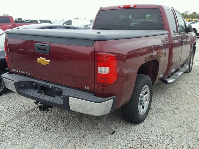 1GCRCREAXDZ408821 - 2013 CHEVROLET SILVERADO RED photo 4