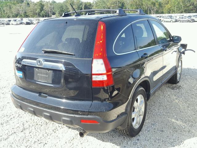 JHLRE38787C050555 - 2007 HONDA CR-V EXL BLACK photo 4