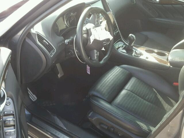 JN1BV7AP5EM671116 - 2014 INFINITI Q50 BASE Gris foto 9