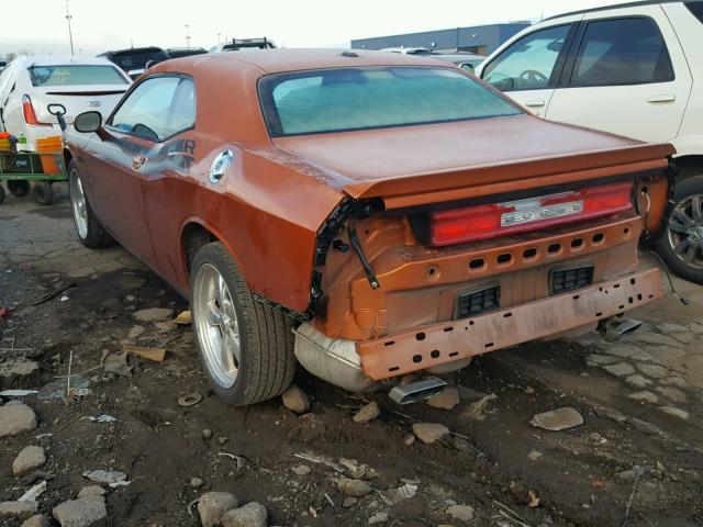 2B3CJ5DT3BH569856 - 2011 DODGE CHALLENGER ORANGE photo 3