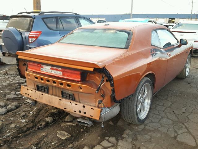 2B3CJ5DT3BH569856 - 2011 DODGE CHALLENGER ORANGE photo 4