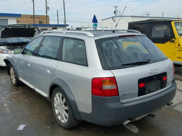 WA1YD64B63N045967 - 2003 AUDI ALLROAD SILVER photo 3