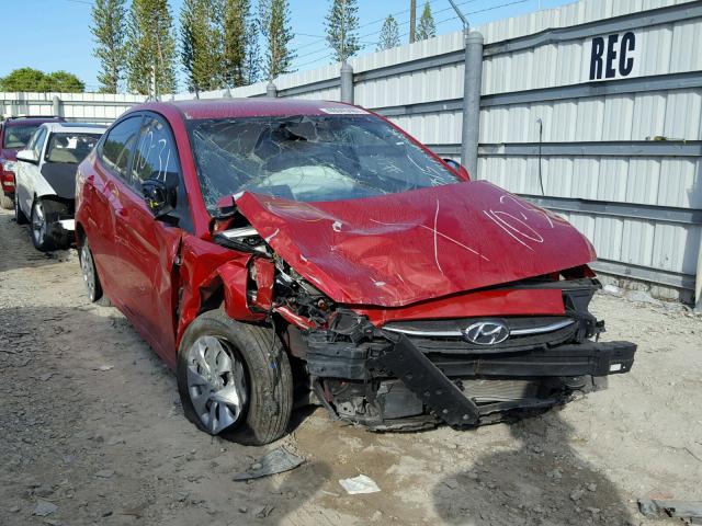 KMHCT4AE6FU935235 - 2015 HYUNDAI ACCENT RED photo 1