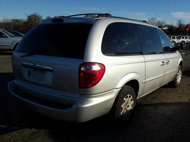 2C4GP44381R407111 - 2001 CHRYSLER TOWN & COU GRAY photo 4