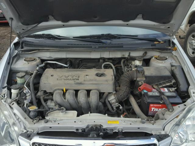 1NXBR30E16Z647676 - 2006 TOYOTA COROLLA SILVER photo 7