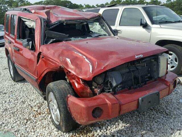 1J8HG48N46C231926 - 2006 JEEP COMMANDER RED photo 1