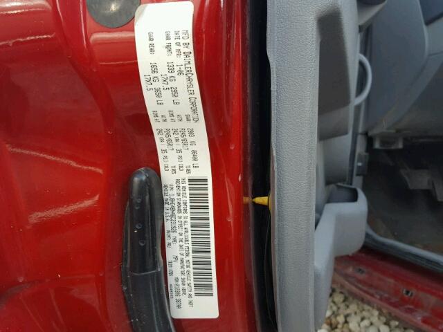 1J8HG48N46C231926 - 2006 JEEP COMMANDER 红色 照片 10