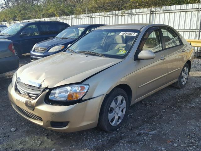 KNAFE222095666276 - 2009 KIA SPECTRA EX GOLD photo 2