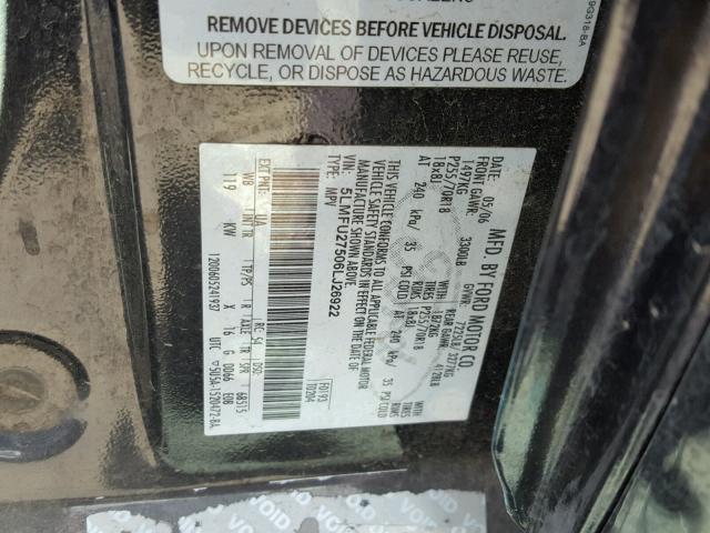 5LMFU27506LJ26922 - 2006 LINCOLN NAVIGATOR Schwarz Foto 10