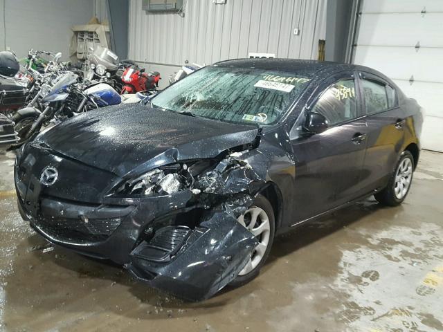 JM1BL1SG7A1240478 - 2010 MAZDA 3 I BLACK photo 2