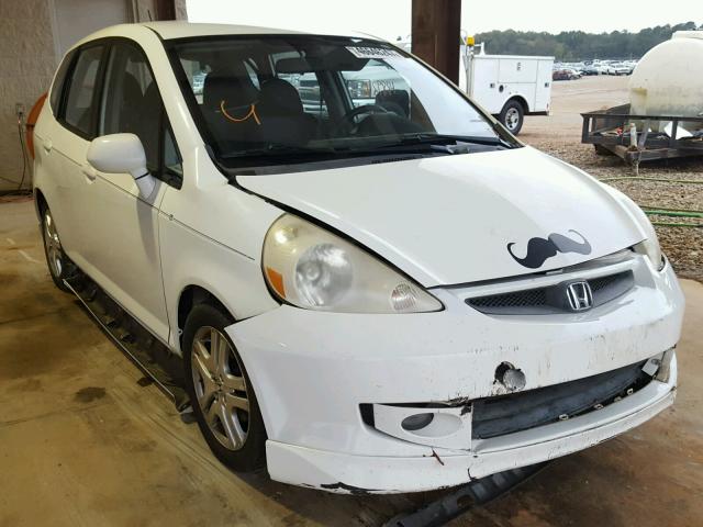 JHMGD38617S018436 - 2007 HONDA FIT S WHITE photo 1