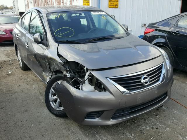 3N1CN7AP3EL856683 - 2014 NISSAN VERSA S BROWN photo 1