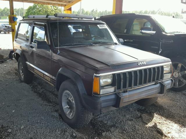 1JCMR7733HT159541 - 1987 JEEP CHEROKEE C BURGUNDY photo 1