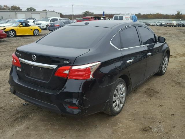 3N1AB7AP9GY230609 - 2016 NISSAN SENTRA S BLACK photo 4