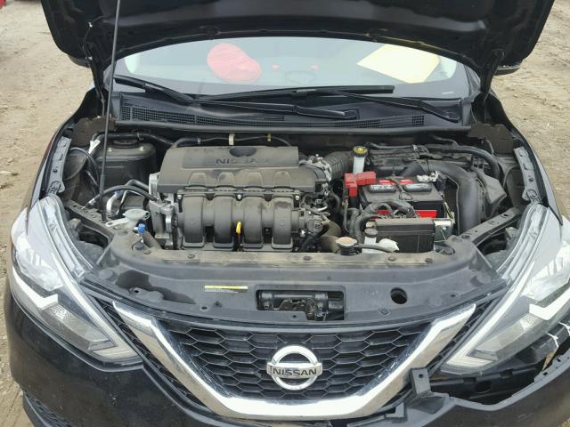 3N1AB7AP9GY230609 - 2016 NISSAN SENTRA S BLACK photo 7