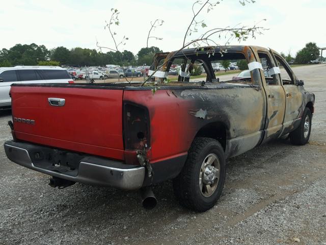 3D7KR28C16G159872 - 2006 DODGE RAM 2500 S დამწვარი ფოტო 4