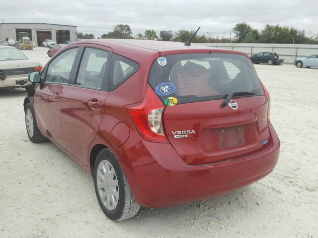 3N1CE2CP9EL401739 - 2014 NISSAN VERSA NOTE BURGUNDY photo 3