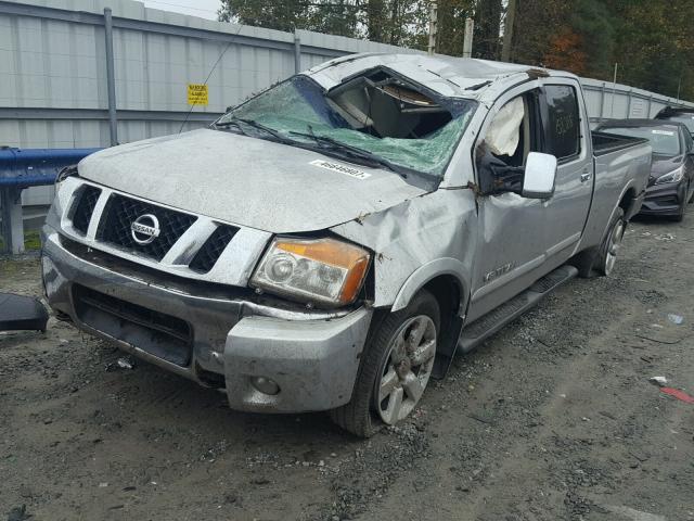 1N6BA07F38N308002 - 2008 NISSAN TITAN XE SILVER photo 2