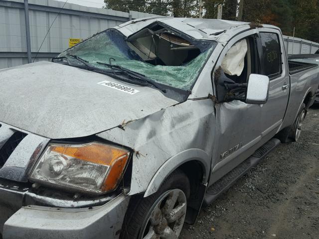 1N6BA07F38N308002 - 2008 NISSAN TITAN XE SILVER photo 9