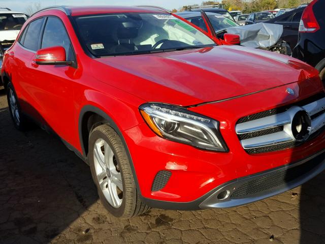 WDCTG4GB9FJ098028 - 2015 MERCEDES-BENZ GLA 250 4M RED photo 1