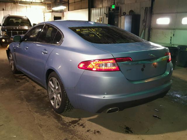 SAJWA05B39HR32243 - 2009 JAGUAR XF LUXURY BLUE photo 3