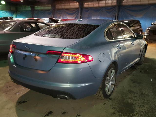 SAJWA05B39HR32243 - 2009 JAGUAR XF LUXURY BLUE photo 4