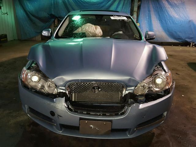 SAJWA05B39HR32243 - 2009 JAGUAR XF LUXURY BLUE photo 9