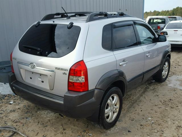 KM8JN12D16U304964 - 2006 HYUNDAI TUCSON SILVER photo 4